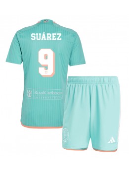 Inter Miami Luis Suarez #9 Ausweichtrikot für Kinder 2024-25 Kurzarm (+ Kurze Hosen)